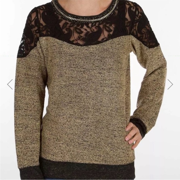 Miss Me Tops - Miss Me Metallic‎ Sweatshirt